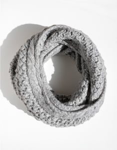 Candelaria Scarf, Light Gray