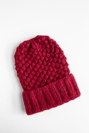 Candelaria Beanie, Burgundy