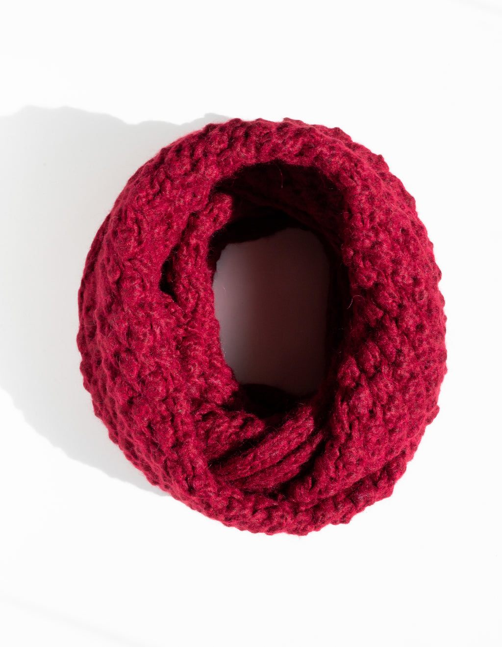 Candelaria Scarf, Burgundy