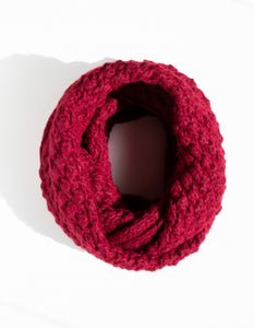 Candelaria Scarf, Burgundy