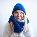 Candelaria Scarf, Blue Indigo