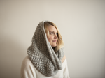 Candelaria Scarf, Light Gray