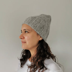 Aurelia Beanie, Light Gray